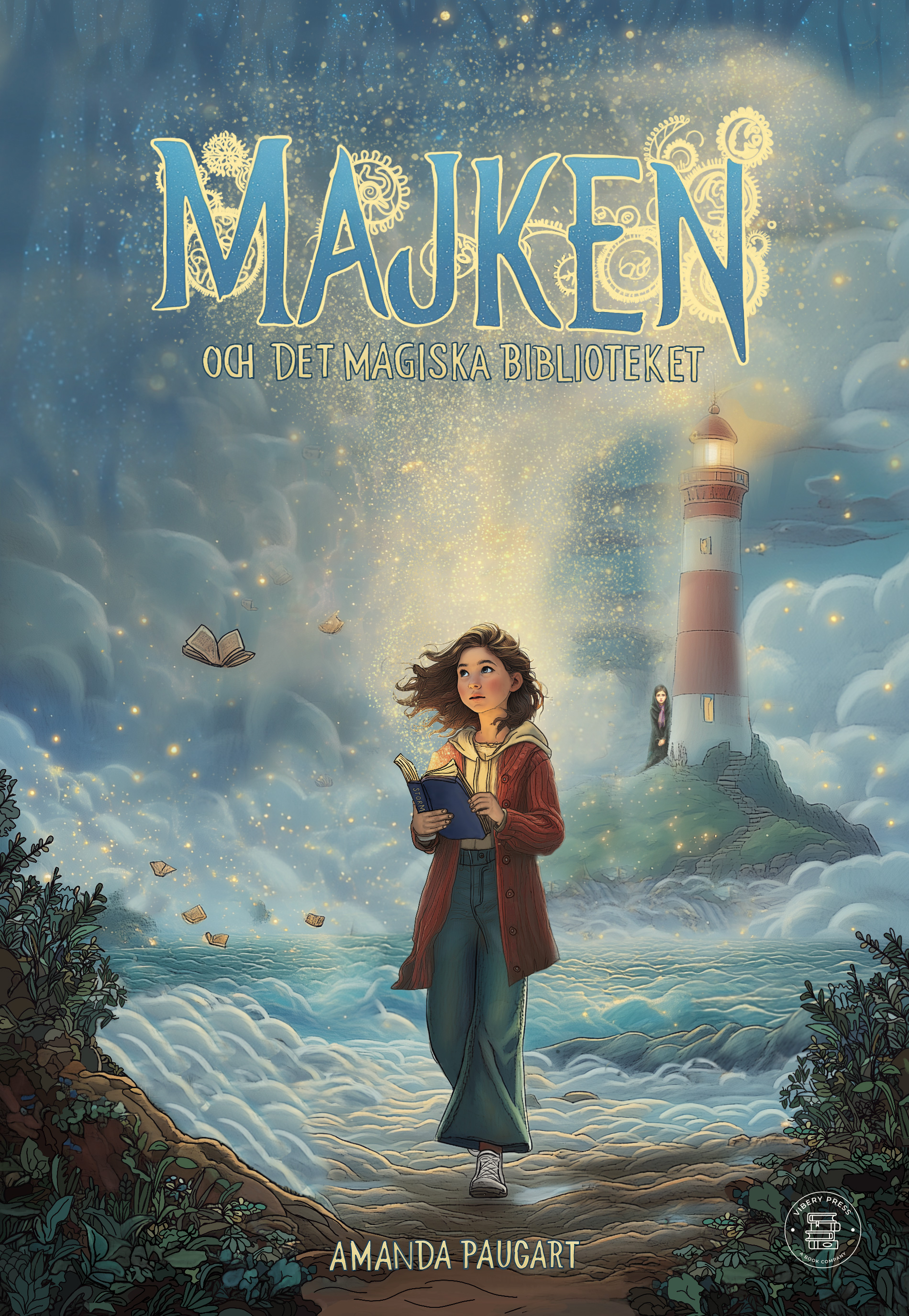 Majken och det magiska biblioteket, bokomslag